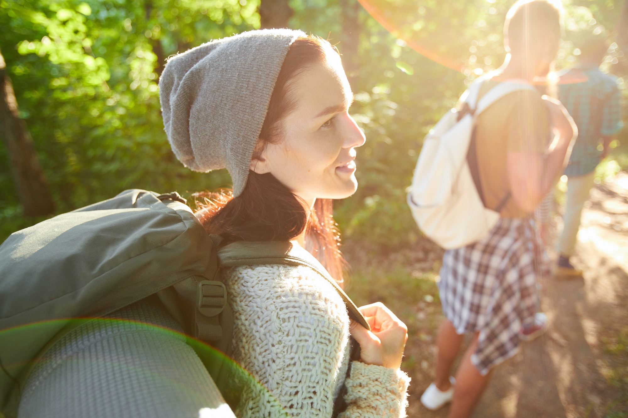 Pretty backpacker