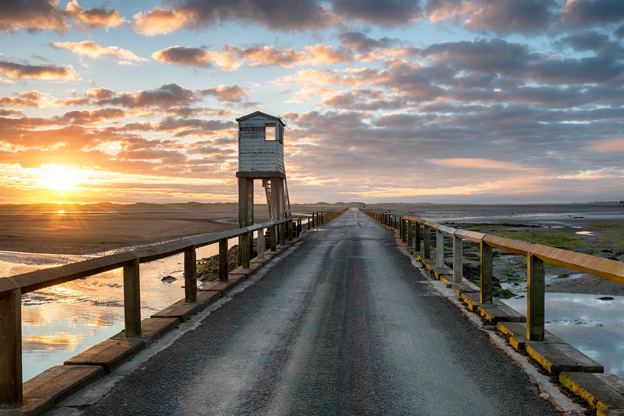 Sunrise over Holy Island - part of Northumberland 250